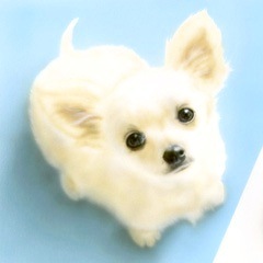 子犬の絵：Marshmallow Heart